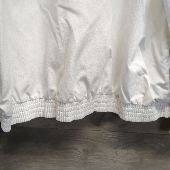 Alfred Dunner Floral Embroidered Cotton Windbreaker Jacket Women's Plus Size 16 - Picture 10 of 15